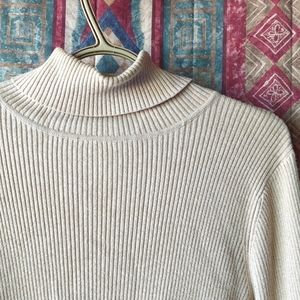 Beige Turtleneck